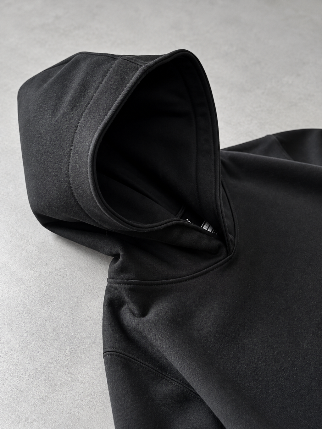 Buzo Básico Negro Oversize para Hombre