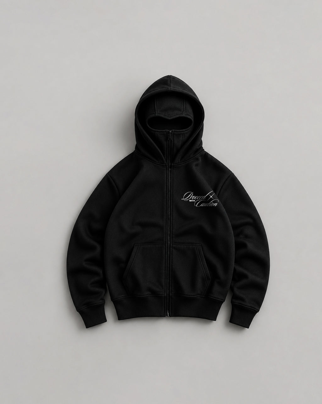 Hoodie Balaclava tipo chaqueta CAUTION (Colección Play To Win)