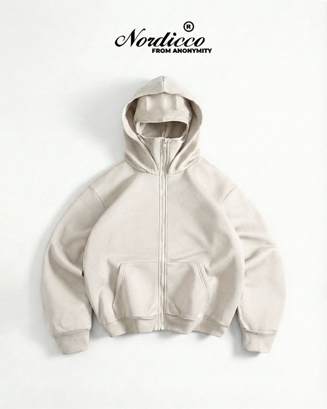 Hoodie Oversize Balaclava tipo chaqueta