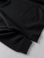 Buzo Básico Negro Oversize para Hombre