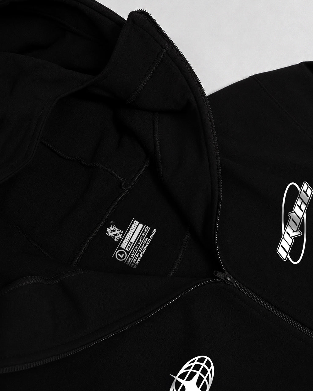Hoodie Oversize NRDCC (Pedreria CON BALACLAVA)
