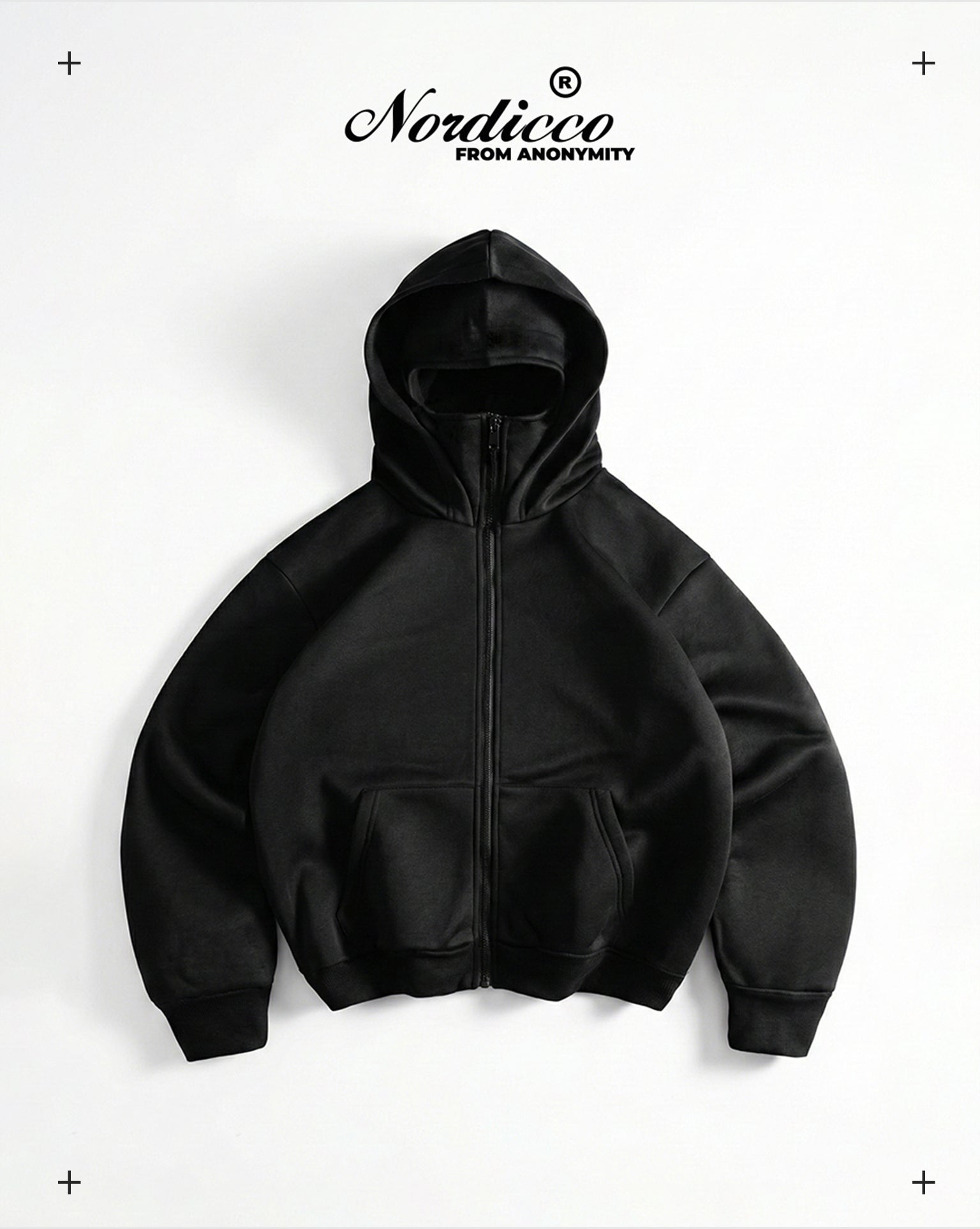 Hoodie Oversize Balaclava tipo chaqueta