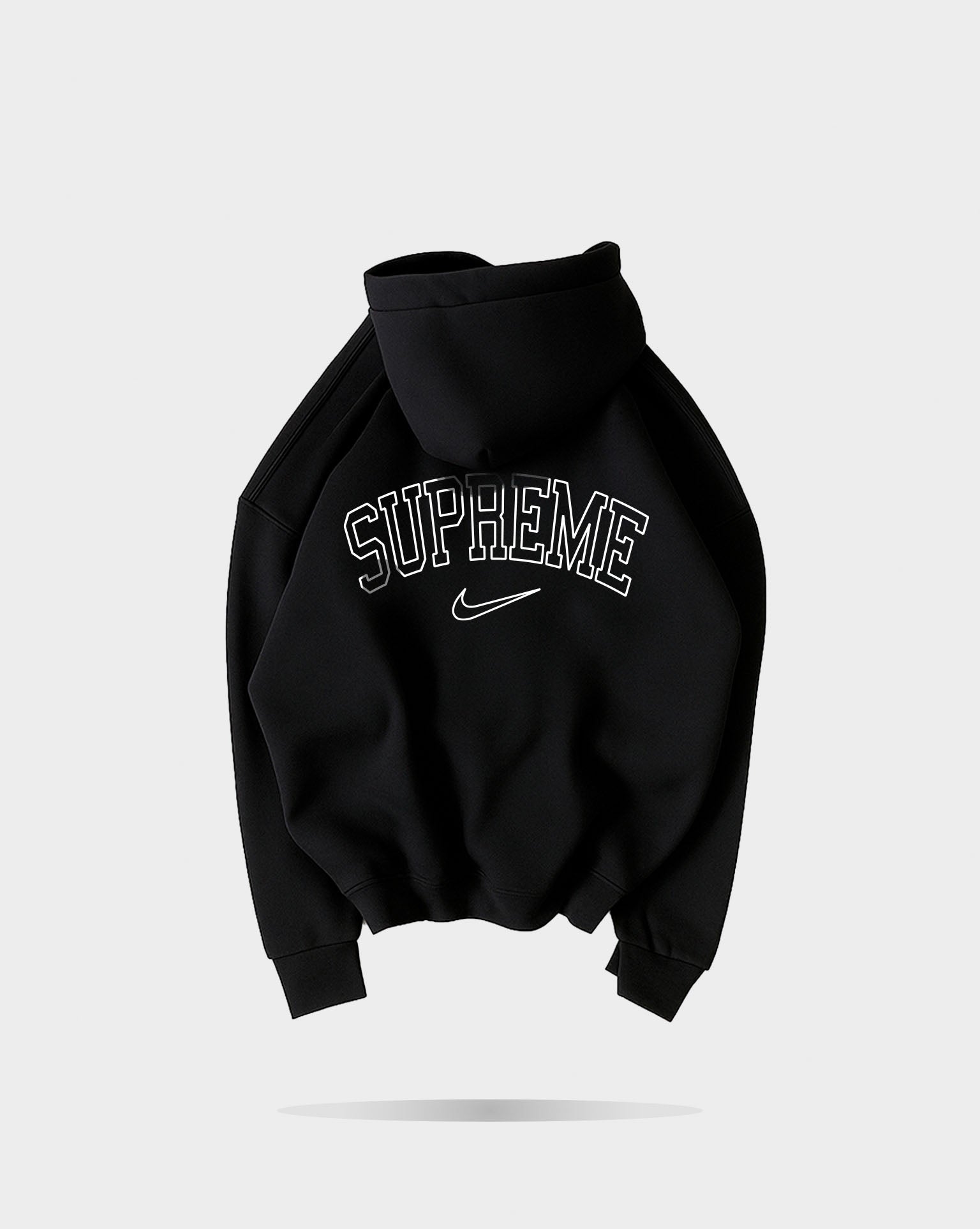 supreme nike hoodie black