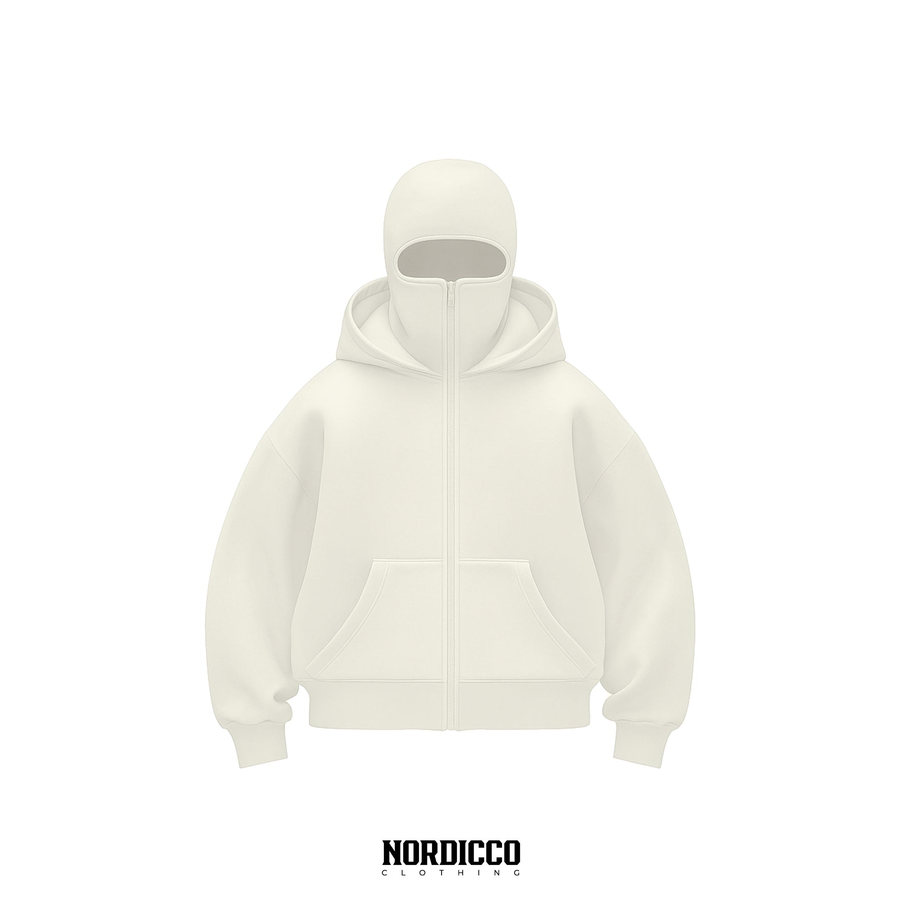 Hoodie Oversize Balaclava tipo chaqueta