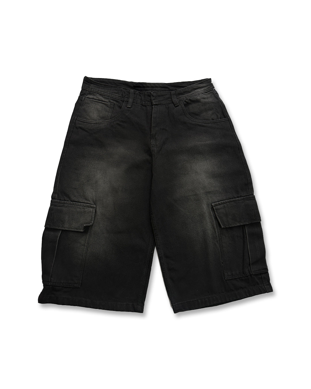 Bermuda jean tipo Mocho Negro gris