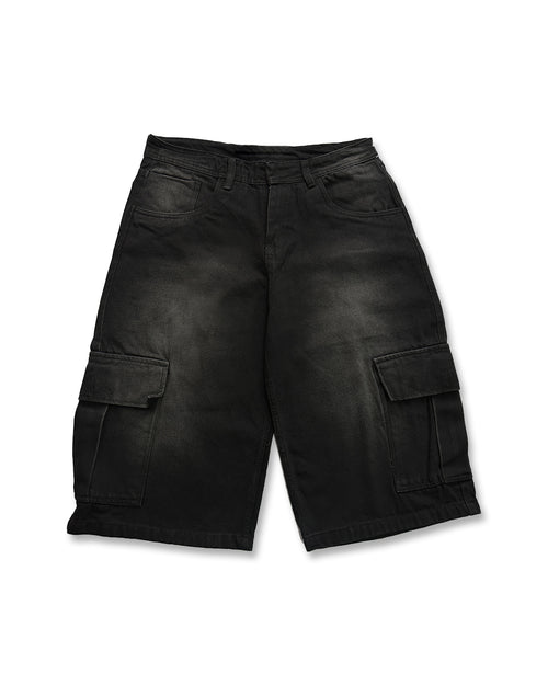 Bermuda jean tipo Mocho Negro gris